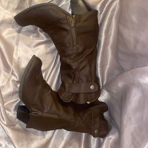 Dark brown boots from Maurices